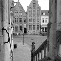 Buy canvas prints of View from Damme Town Hall, Flanders, Belgium by Imladris 