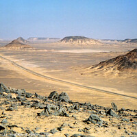 Buy canvas prints of Black Desert View, Sahara, Egypt by Imladris 