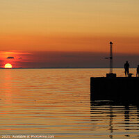 Buy canvas prints of Sunset, Bagenkop Harbour, Denmark by Imladris 