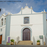 Buy canvas prints of View on Igreja da Misericordia, church of Aljezur in Algarve, Portugal by Kristof Bellens