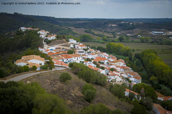 View on the old town of Aljezur in Algarve, Portugal Picture Board by Kristof Bellens