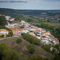 Buy canvas prints of View on the old town of Aljezur in Algarve, Portugal by Kristof Bellens