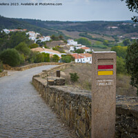 Buy canvas prints of View on Rota Vicentina PR1 hiking route on the Atlantic coast in Algarve. by Kristof Bellens