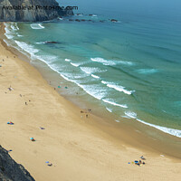 Buy canvas prints of view on Castelejo Beach near Vila Do Bispo in Algarve by Kristof Bellens