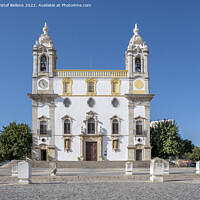 Buy canvas prints of View on Igreja do Carmo, home of Capela dos Ossos de Faro or Chapel of Bones. by Kristof Bellens