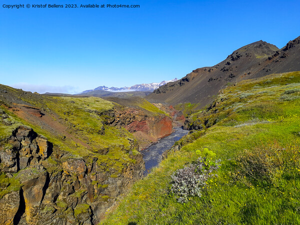 Dramatic Iceland landscape with Markarfljot canyon and river in the vincinity of Emstrur Botnar. Picture Board by Kristof Bellens