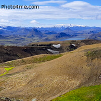 Buy canvas prints of Panorama Icelandic landscape at Fjallabak, on the Laugevegur hiking trail by Kristof Bellens
