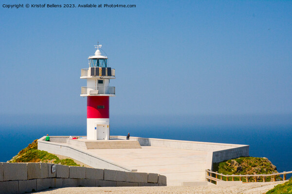 view on the ocean, costa atlantica, and the lighthouse of Cabo Ortegal Picture Board by Kristof Bellens