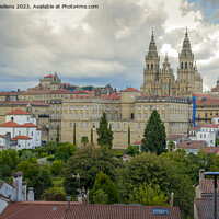 Buy canvas prints of Skyline of Santiago de Compostela in Galicia, Spain by Kristof Bellens