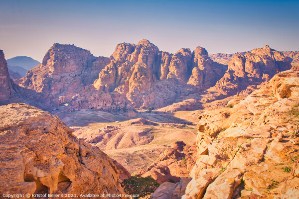 Landscape and nature of Petra, Jordan during High Place of Sacrifice Trail. Picture Board by Kristof Bellens