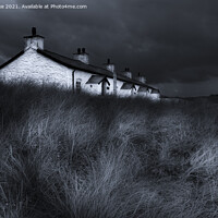 Buy canvas prints of The Pilots Cottages by jim cooke