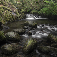 Buy canvas prints of Cascade on the Dol-goch Trail by jim cooke
