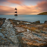Buy canvas prints of Sunset at Penmon by jim cooke