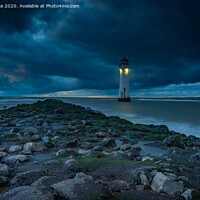 Buy canvas prints of blue hour at perch rock by jim cooke