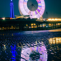 Buy canvas prints of Blackpool Attractions in one capture by Paul Keeling