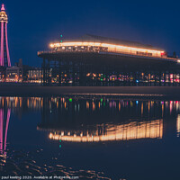 Buy canvas prints of Blackpool Tower and Central Pier by Paul Keeling