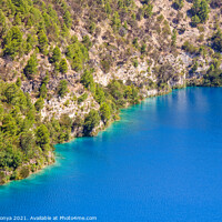 Buy canvas prints of Blue Lake - Mount Gambier by Laszlo Konya