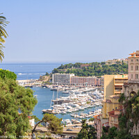 Buy canvas prints of View from the railway station - Monaco by Laszlo Konya