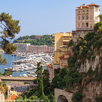 Buy canvas prints of View from the railway station - Monaco by Laszlo Konya