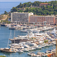 Buy canvas prints of View from the railway station - Monaco by Laszlo Konya