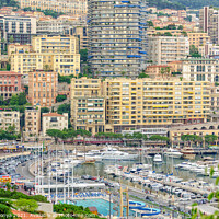 Buy canvas prints of View from Monaco-Ville by Laszlo Konya