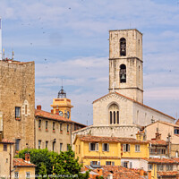 Buy canvas prints of Saracen Tower and Cathedral - Grasse by Laszlo Konya
