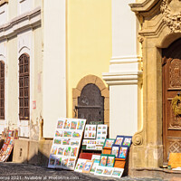 Buy canvas prints of Watercolour paintings - Szentendre by Laszlo Konya