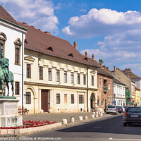 Buy canvas prints of Equestrian statue of Count Andras Hadik - Budapest by Laszlo Konya
