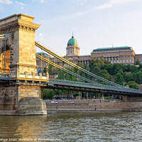 Buy canvas prints of Buda Castle and Chain Bridge - Budapest by Laszlo Konya