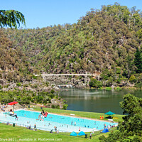 Buy canvas prints of First Basin in the Cataract Gorge Reserve - Launceston by Laszlo Konya
