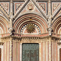 Buy canvas prints of Main Door of the Duomo - Siena by Laszlo Konya