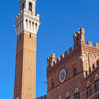 Buy canvas prints of Torre del Mangia - Siena by Laszlo Konya