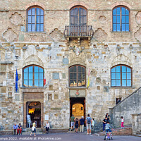 Buy canvas prints of Palazzo Nuovo del Podesta - San Gimignano by Laszlo Konya