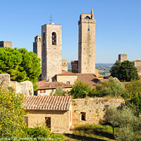 Buy canvas prints of Towers 1 - San Gimignano by Laszlo Konya