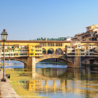 Buy canvas prints of Lungarno degli Acciaiuoli and the Ponte Vecchio - Florence by Laszlo Konya