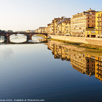 Buy canvas prints of Arno River - Florence by Laszlo Konya