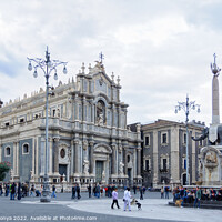 Buy canvas prints of Piazza del Duomo - Catania by Laszlo Konya