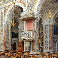 Buy canvas prints of Pulpit and Side Aisle - Palermo by Laszlo Konya