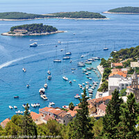 Buy canvas prints of View from the Fortress - Hvar by Laszlo Konya