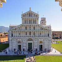 Buy canvas prints of The Cathedral and the Leaning Tower - Pisa by Laszlo Konya