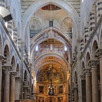 Buy canvas prints of Interior of the Cathedral - Pisa by Laszlo Konya