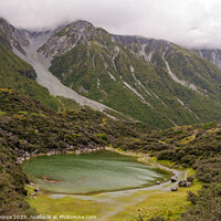Buy canvas prints of Blue Lakes - Tasman Valley by Laszlo Konya