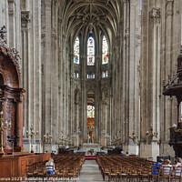 Buy canvas prints of Church of St Eustache - Paris by Laszlo Konya