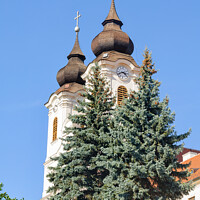 Buy canvas prints of Church towers - Tihany by Laszlo Konya