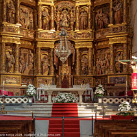 Buy canvas prints of Main altar - Burgos by Laszlo Konya