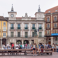 Buy canvas prints of Plaza Mayor - Burgos by Laszlo Konya