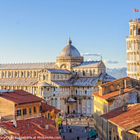 Buy canvas prints of Duomo and the Leaning Tower - Pisa by Laszlo Konya