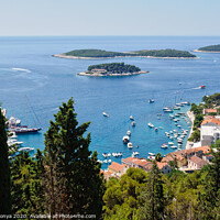 Buy canvas prints of View from the Fortress - Hvar by Laszlo Konya