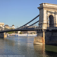 Buy canvas prints of Chain Bridge - Budapest by Laszlo Konya