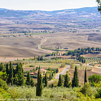 Buy canvas prints of View from the walls - Pienza by Laszlo Konya